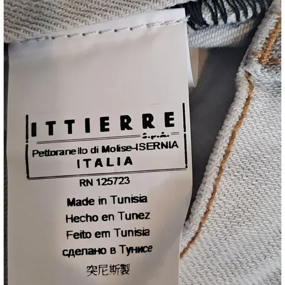 Fiorucci Lightweight Light Gray Wash Denim Pencil Skirt Size 40 Italian/ 6 US - Picture 5 of 12